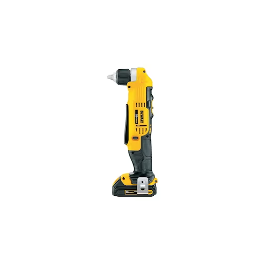 20V MAX COMPACT 3/8 RIGHT ANGEL DRILL/DRIVER W/ BATTERY & BO