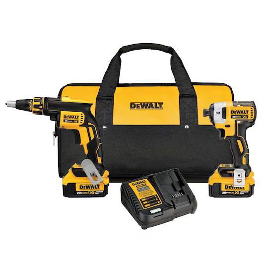 20 V MAX 2 TOOL KIT WITH 4AMP BATTERY