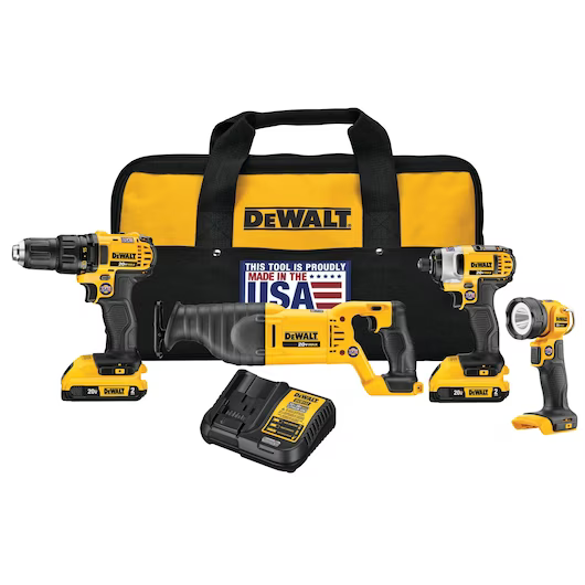 20V 4 TOOL COMBO KIT (2.0AH)