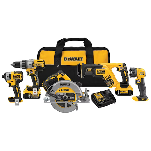 20V MAX 5 PIECE KIT W/ 2-5AMP BATTERY
