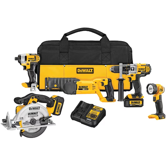 20V MAX 5 TOOL KIT (DCD985,DCF885,DC380,DCS391,DCL040)