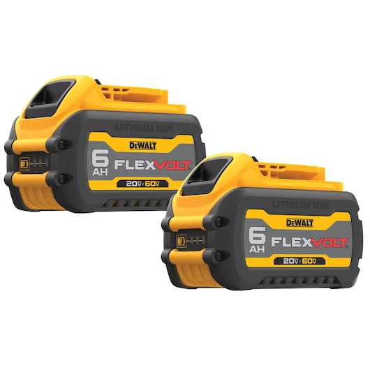 20V/60V MAX FLEXVOLT BATTERY 6AH 2/PACK
