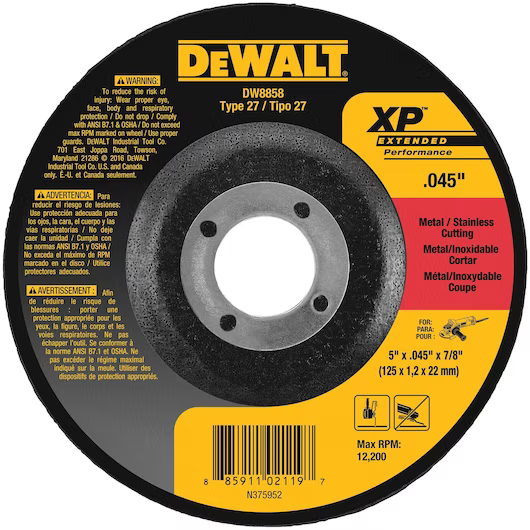 5 X .045 X 7/8 XP DC CUTOFF WHEEL