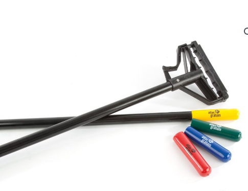 54" FIBREGLASS MOP HANDLE BLACK