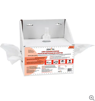 DISPOSABLE LENS CLEANING STATION