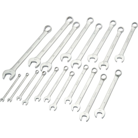 DYNAMIC 19 PIECE COMBO WRENCH SET - METRIC