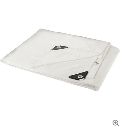 WHITE TARP HEAVY DUTY 12'X10'
