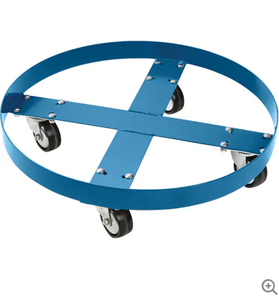 DRUM DOLLY STEEL 750LB CAP