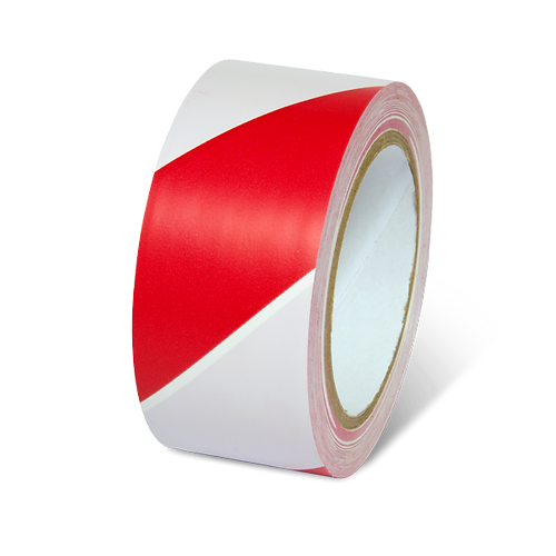 TAPE HAZARD WARNING RED/WHT 2"X108