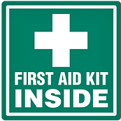 LABEL FIRST AID KIT INSIDE 4X4
