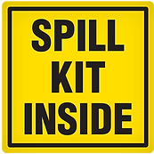 LABEL SPILL KIT INSIDE 4X4