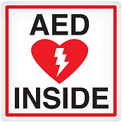 LABEL AED INSIDE 4X4