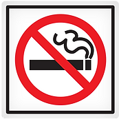 LABEL NO SMOKING 4X4