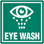 LABEL EYE WASH 4X4