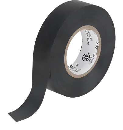 Electrical Tape, 19 mm (3/4") x 18 M (60'), Black, 7 mils