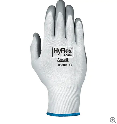 Hyflex® 11-800 Gloves, 11/2X-Large, Foam Nitrile Coating, 15 Gauge, Nylon Shell 2XL
