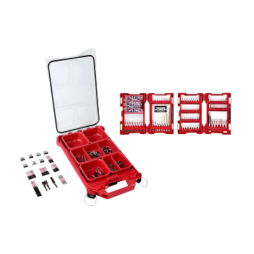 MILWAUKEE TOOL 48-32-5156 SHOCKWAVE Impact Duty Driver Bit PACKOUT Set (100-Piece)