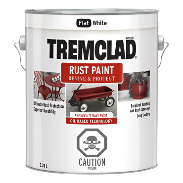 Rust Paint Oil Based 3.78L Flat White