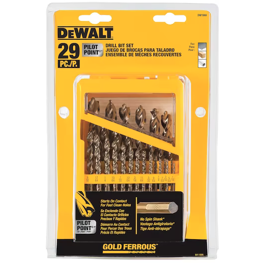 DRILL SET PILOT POINT 29PC 1/16-1/2