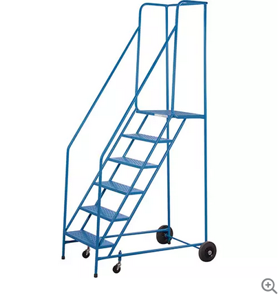LADDER ROLLING 6STEP W/HANDRAIL
