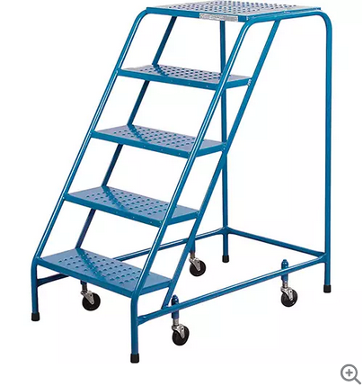 ROLLING STEP LADDER 5 STEP 46" PLATFORM