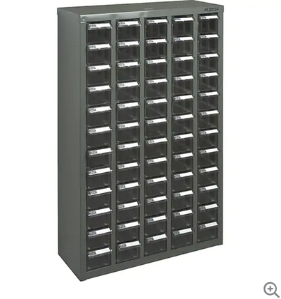 PARTS CABINET 60 DRAWER 22"X8"X36"