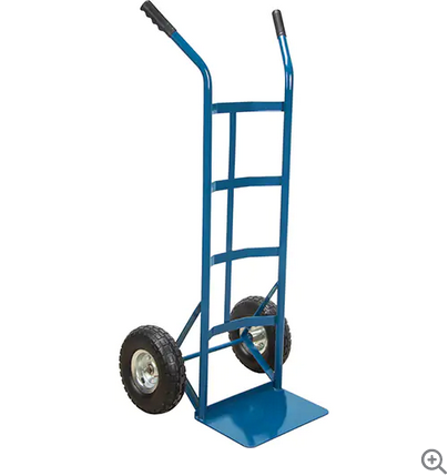 HAND TRUCK DUAL HNDL 10X3 PNEU WHL