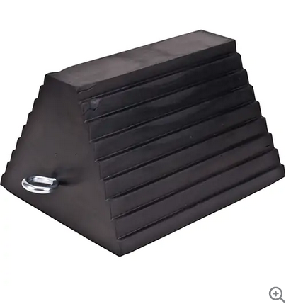 RUBBER WHEEL CHOCK 8X9X6