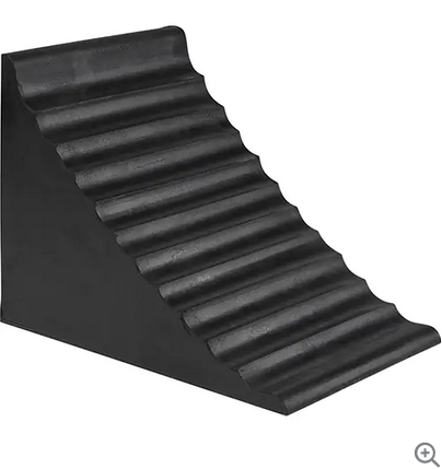 WHEEL CHOCK RUBBER 10"L X 7"W X 7.5"H