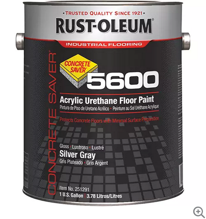 ACRYLIC URETHANE FLOOR PAINT GRAY 4LTR