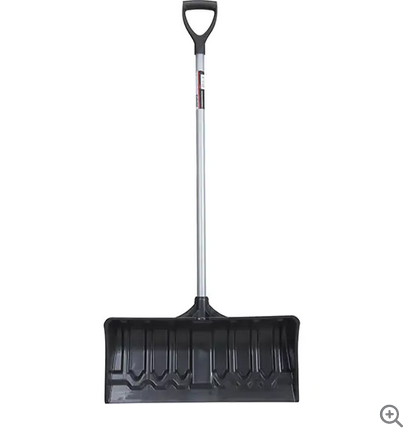 POLY SNOW PUSHER WITH WEAR STRIP 24"