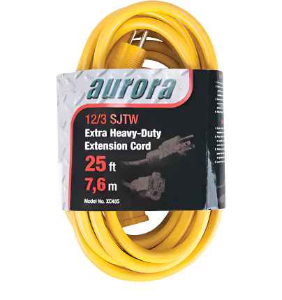 EXTENSION CORD 25FT 12/3 YEL