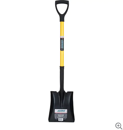 SQUARE POINT SHOVEL D-HANDLE FIBERGLASS AURORA