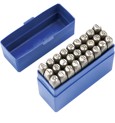 STAMP SET STEEL LETTER 3/16"