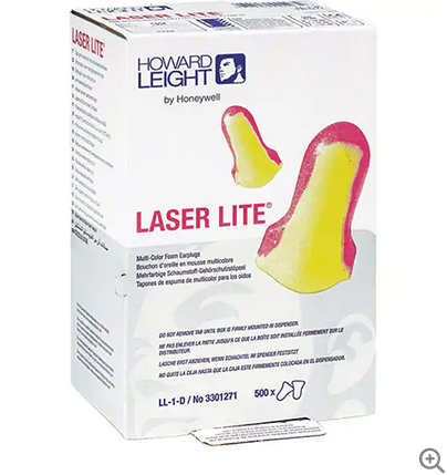 EARPLUG LASER LITE LL-1-D 500/BX