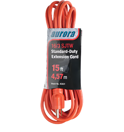 15FT EXTENSION CORD INDOOR/OUTDOOR