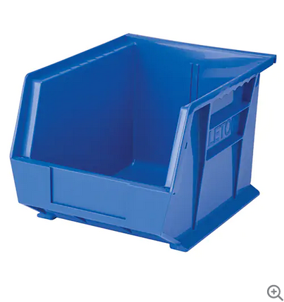 BIN PART 10-3/4 X 8-1/4 X 7 BLUE