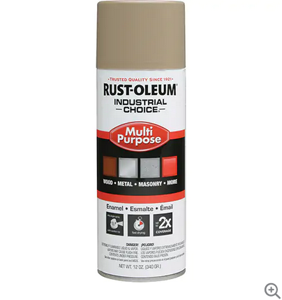 Multi-Purpose Enamel Spray, Beige, Aerosol Can