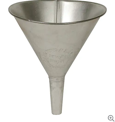 1-GAL STRAINER TIN FUNNEL