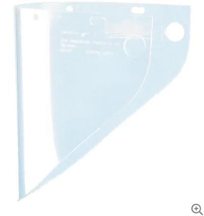 FIBRE METAL FACE SHIELD CLEAR 9-3/4"X19"