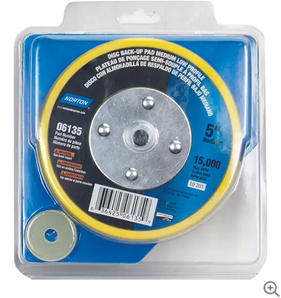 NORTON BACK UP PAD 5"