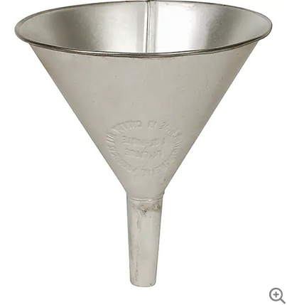 FUNNEL 1PINT 3/8" TIP STEEL