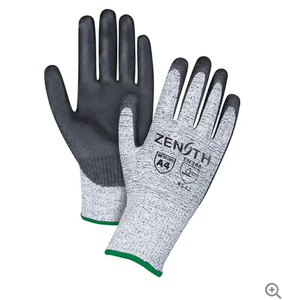 Coated Gloves, Size Medium/8, 13 Gauge, Polyurethane Coated,