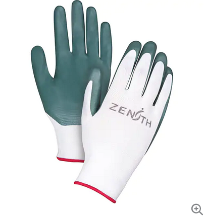 GLOVE WHITE NITRILE PALM SZ9