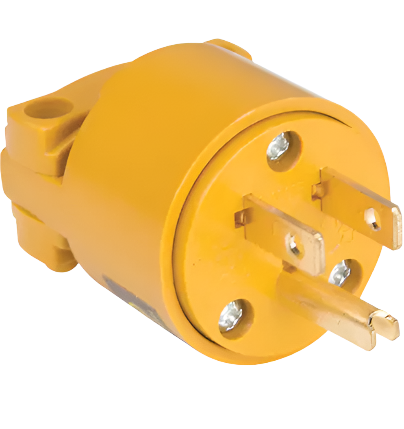 PVC GROUND PLUG 15A , 125V
