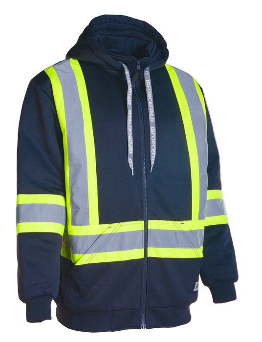 CSA NAVY DETACHABLE HOODIE 4" TAPE