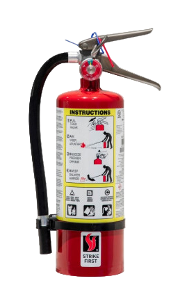 5LB ABC FIRE EXTINGUISHER C./WALL B