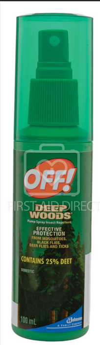 OFF DEEP WOODS INSECT REPEL. 25% DEET