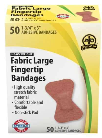 BANDAGE FINGER,LRG,7.5X4.5 100/BX