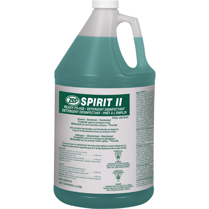 ZEP SPIRIT2 DISINFECTANT 4LT 4/CS